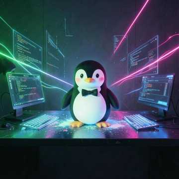 Tux On My Desk cover art