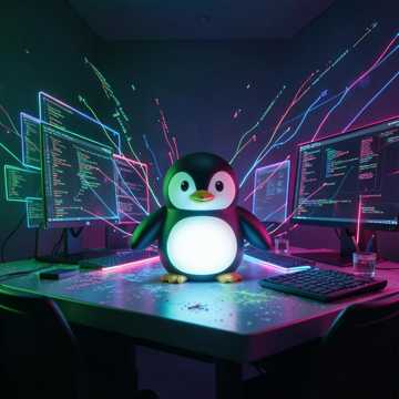 Tux On My Desk cover art